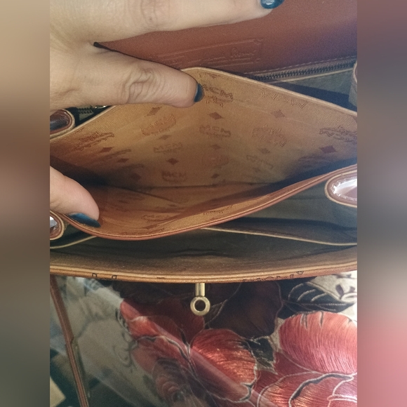 MCM VINTAGE COGNAC KELLY BAG - Picture 11 of 13